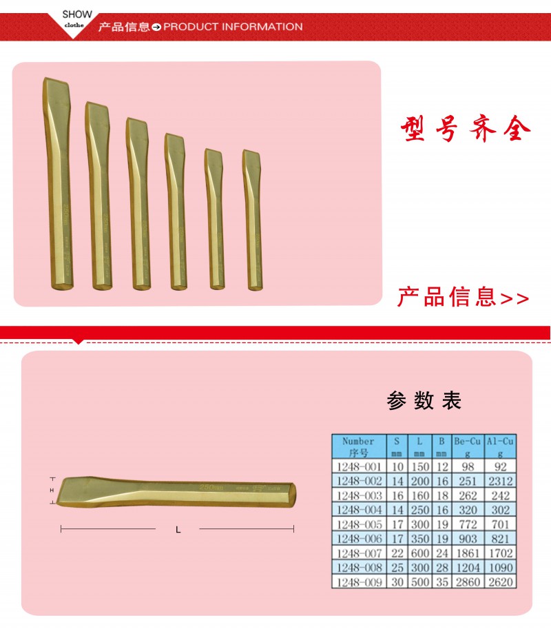 防爆六方扁铲4